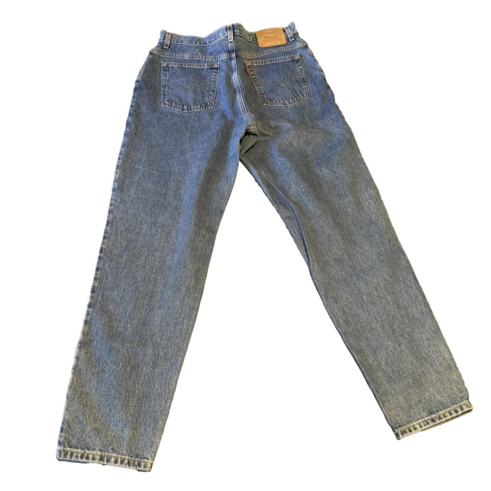 VTG Levis 550 Jeans Womens 16 Relaxed Fit Tapered High Rise 90s Y2K 100% Cotton